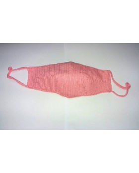 Happy Threads Handmade Crochet Cotton Masks- Light Pink Happy Threads Handmade Crochet Cotton Masks- Light Pink